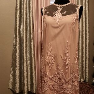 Dusty rose cocktail dress